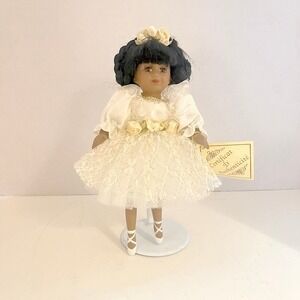 Brass Key 1999 Camellia Garden African American Porcelain Ballerina Doll